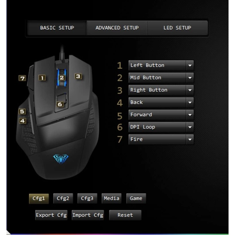 Aula F812 Wired Gaming Mouse, Macro - Hexagonal Computer Mice with RGB Backlit |7 Customized Marco Keys with Light Effect, Adjustable 4800 DPI Optical Sensor (Black) Aula F812 Wired Gaming Mouse, Macro - Hexagonal Computer Mice with RGB Backlit |7 Customized Marco Keys with Light Effect, Adjustable 4800 DPI Optical Sensor (Black)