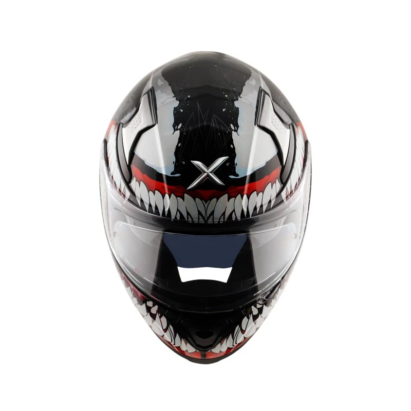 Axor Apex Marvel Venom ISI ECE and DOT Certified Motorbike Helmet Dull Black Red -XL Axor Apex Marvel Venom ISI ECE and DOT Certified Motorbike Helmet Dull Black Red -XL