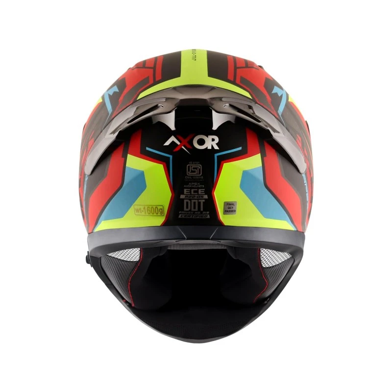 Axor Apex Roadtrip ISI DOT & ECE Certified Full Face Dual Visor Helmet for Men and Women with Outer Clear Visor and Inner Smoke Sun Visor ( Black Grey Helmet, Size: L) Axor Apex Roadtrip ISI DOT & ECE Certified Full Face Dual Visor Helmet for Men and Women with Outer Clear Visor and Inner Smoke Sun Visor ( Black Grey Helmet, Size: L)