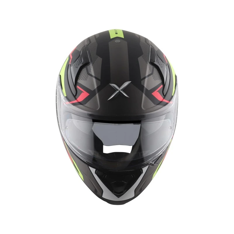 Axor Apex Roadtrip ISI DOT & ECE Certified Full Face Dual Visor Helmet for Men and Women with Outer Clear Visor and Inner Smoke Sun Visor ( Black Grey Helmet, Size: L) Axor Apex Roadtrip ISI DOT & ECE Certified Full Face Dual Visor Helmet for Men and Women with Outer Clear Visor and Inner Smoke Sun Visor ( Black Grey Helmet, Size: L)