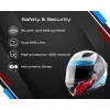 Axor Hunter Turbo ISI ECE and DOT Certified Gloss Finish Full Face Helmet for Men with Pinlock Fitted Clear Visor-White Red-XL Axor Hunter Turbo ISI ECE and DOT Certified Gloss Finish Full Face Helmet for Men with Pinlock Fitted Clear Visor-White Red-XL