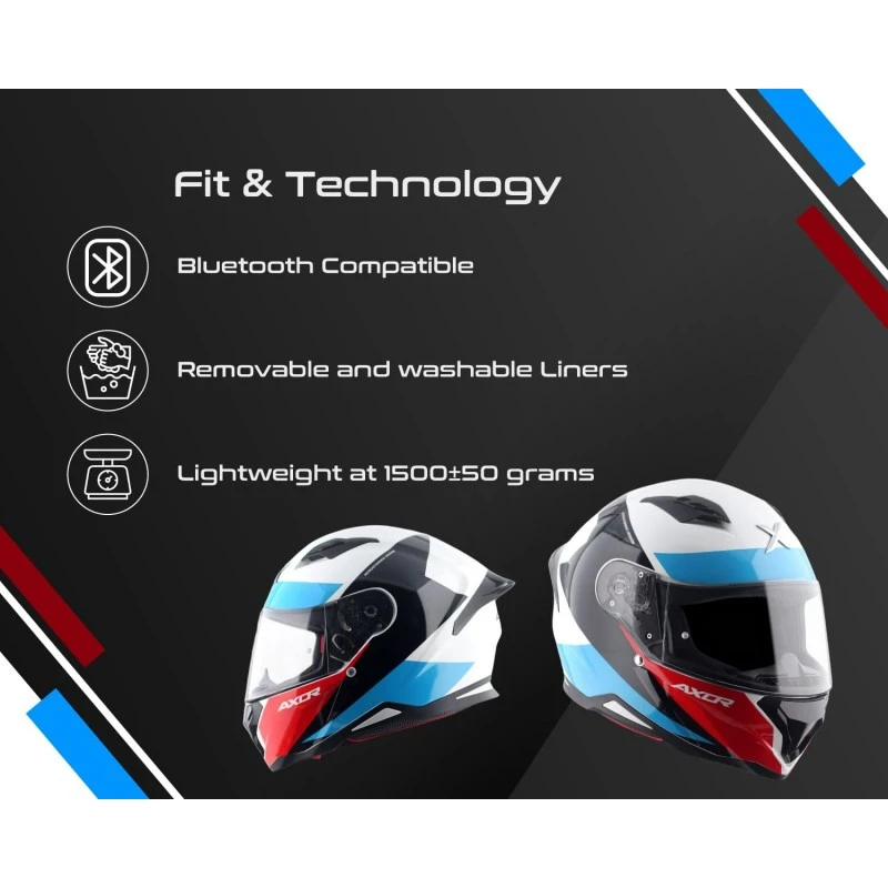 Axor Hunter Turbo ISI ECE and DOT Certified Gloss Finish Full Face Helmet for Men with Pinlock Fitted Clear Visor-White Red-XL Axor Hunter Turbo ISI ECE and DOT Certified Gloss Finish Full Face Helmet for Men with Pinlock Fitted Clear Visor-White Red-XL