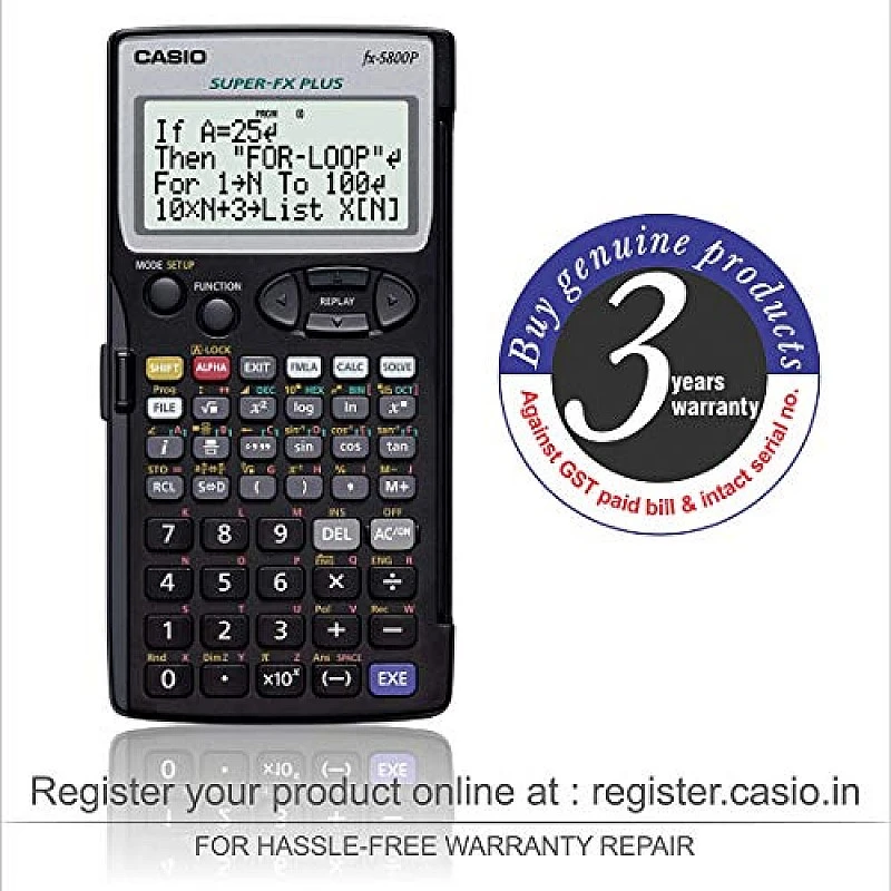 Casio FX-5800P Scientific Programmable Calculator Casio FX-5800P Scientific Programmable Calculator