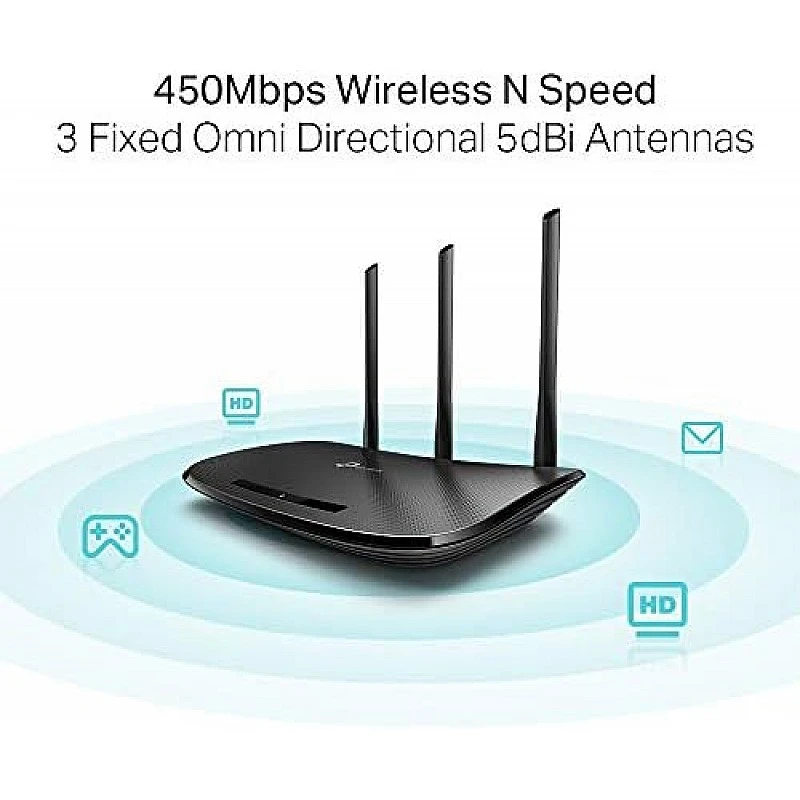 TP-Link N450 WiFi Router - Wireless Internet Router for Home (TL-WR940N) Black TP-Link N450 WiFi Router - Wireless Internet Router for Home (TL-WR940N) Black