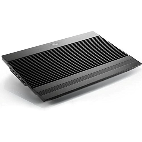 DEEPCOOL N8 Ultra Black Aluminium Notebook Cooler Upto 17? W/Dual 140MM Fan W/Adjustable Speed and 4USB Ports DEEPCOOL N8 Ultra Black Aluminium Notebook Cooler Upto 17? W/Dual 140MM Fan W/Adjustable Speed and 4USB Ports