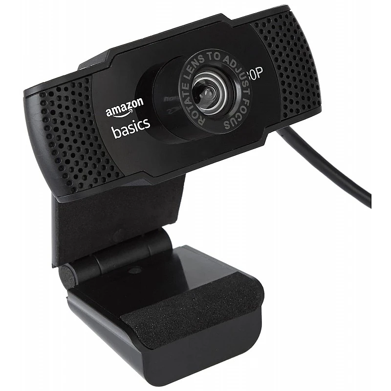 Amazon Basics Manual Focus Full HD 1080P 2.1 Megapixel 30 FPS Web Camera (Black) Amazon Basics Manual Focus Full HD 1080P 2.1 Megapixel 30 FPS Web Camera (Black)