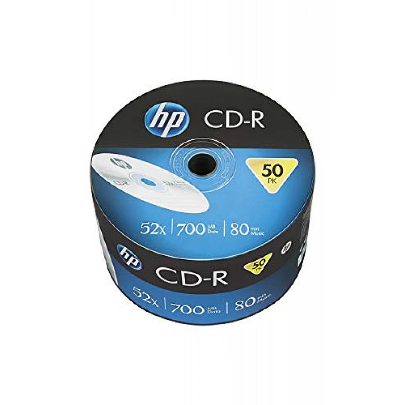 HP CD-R 700MB 50 Blank CD Compact Disk Wrap Professional Recordable 52x Speed Silver (14218) HP CD-R 700MB 50 Blank CD Compact Disk Wrap Professional Recordable 52x Speed Silver (14218)