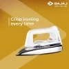 Bajaj Plastic Popular Plus 750W Dry Iron with Advance Soleplate and Anti-Bacterial German Coating Technology, White