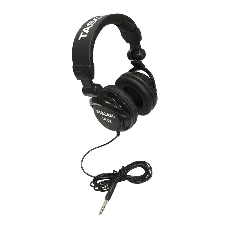 TASCAM TH02-B Closed-Back Stylish Headphone, Black-NEW