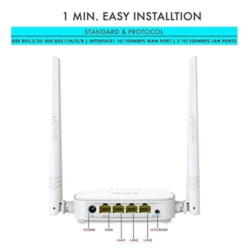 Tenda N Series Home WiFi Router (N301) White