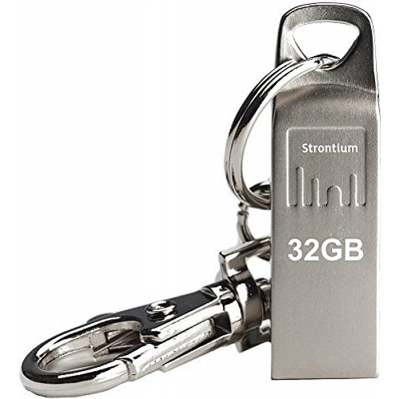 Strontium Ammo 32GB 2.0 USB Pen Drive (Silver) Strontium Ammo 32GB 2.0 USB Pen Drive (Silver)
