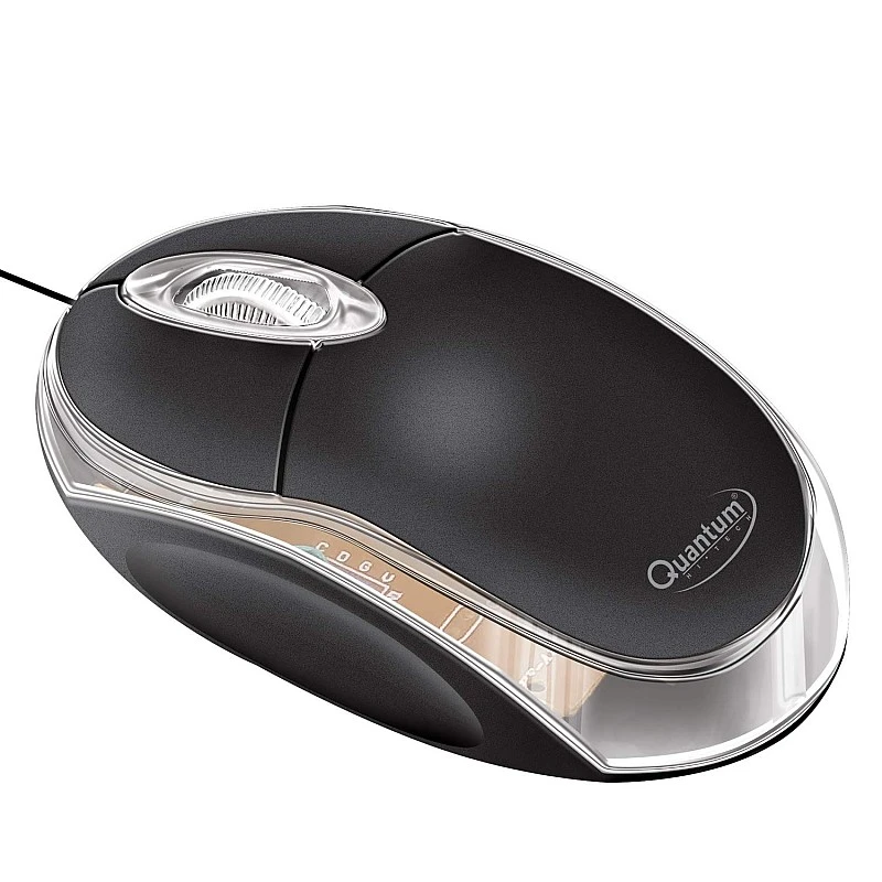 Quantum QHM222 3 Button 1000DPI Wired Optical Mouse (Black) Quantum QHM222 3 Button 1000DPI Wired Optical Mouse (Black)