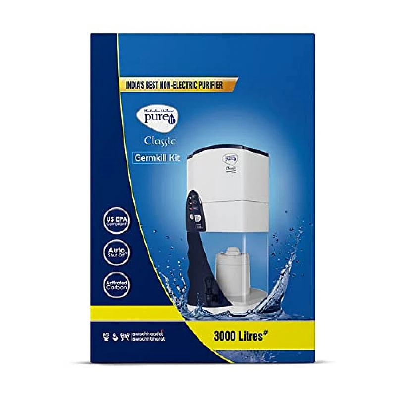 HUL Pureit Germkill kit for Classic water purifier - 3000 L capacity Activated Carbon HUL Pureit Germkill kit for Classic water purifier - 3000 L capacity Activated Carbon