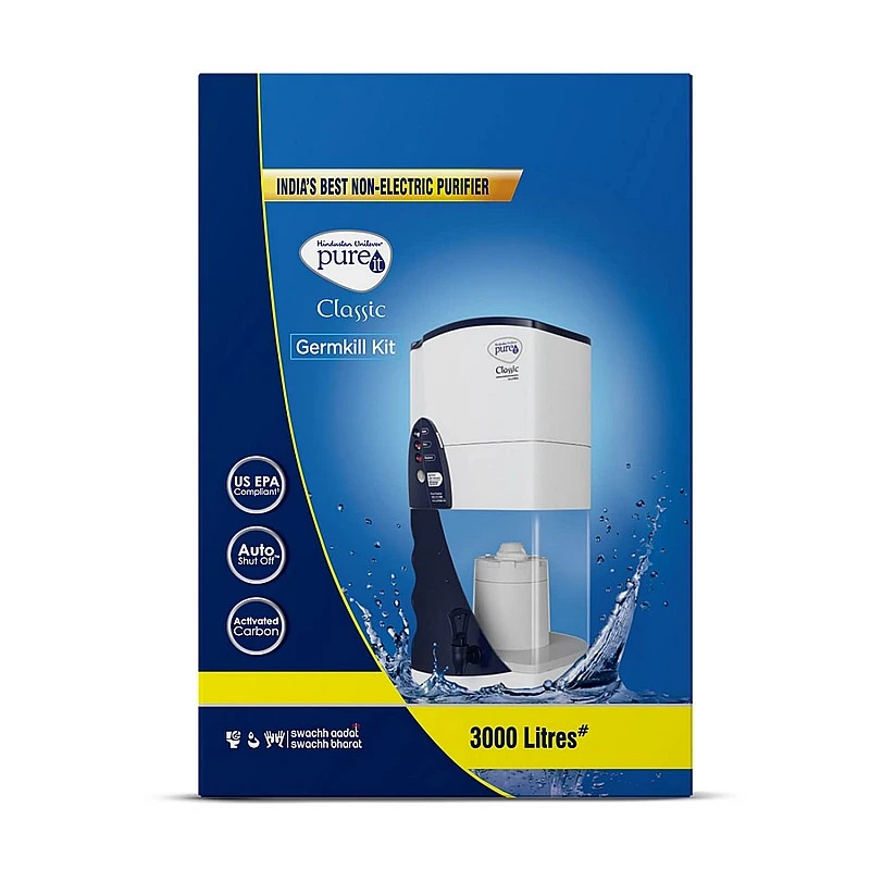 HUL Pureit Germkill kit for Classic water purifier - 3000 L capacity Activated Carbon HUL Pureit Germkill kit for Classic water purifier - 3000 L capacity Activated Carbon