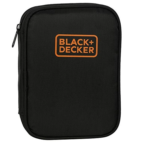 BLACK+DECKER A7073 6V Battery Powered Screwdriver with onboard LED Light & 14 pc bits included (A7073-IN)