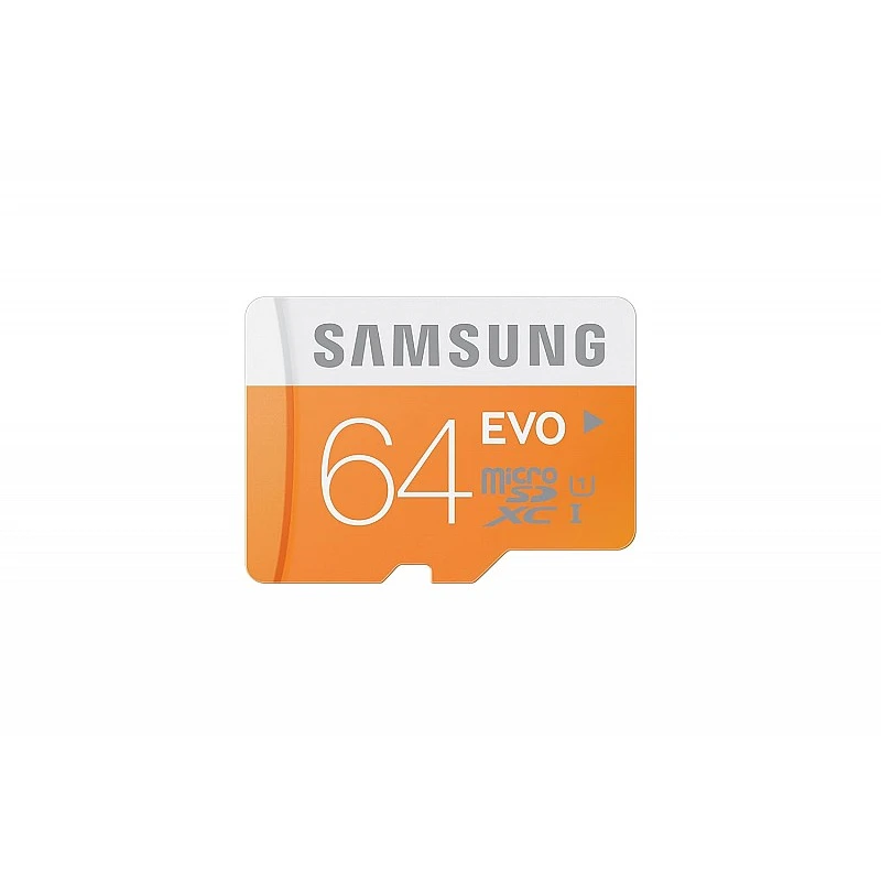 Samsung MB-MP64DAEU 64GB, MicroSDXC EVO"48 MB/s, Orange, White, Samsung MB-MP64DAEU 64GB, MicroSDXC EVO"48 MB/s, Orange, White,