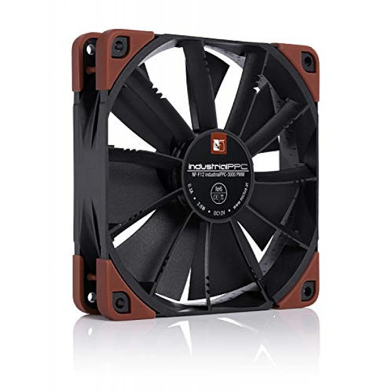 Noctua NF-F12 iPPC 3000 PWM 4-Pin Heavy Duty Cooling Fan with 3000RPM 120mm Black Noctua NF-F12 iPPC 3000 PWM 4-Pin Heavy Duty Cooling Fan with 3000RPM 120mm Black