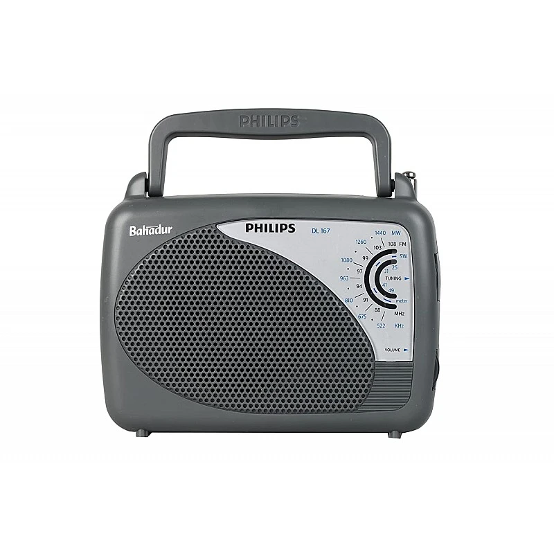 Philips Radio DL167/94 with MW/SW/FM Bands Grey Philips Radio DL167/94 with MW/SW/FM Bands Grey