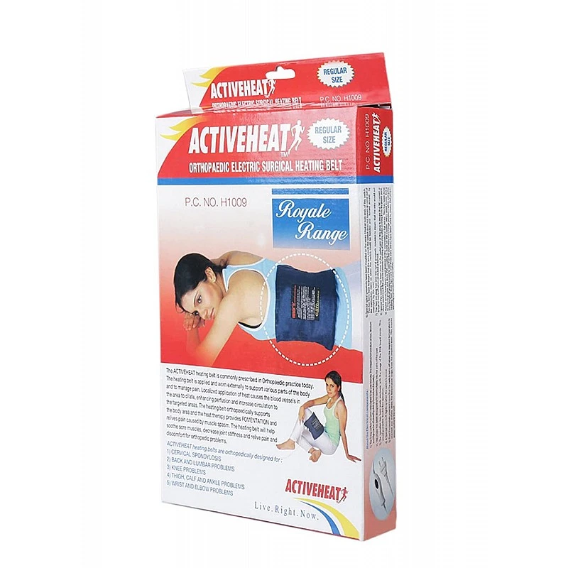 Activeheat Electrical Surgical Heating Belt - Regular Black & White Activeheat Electrical Surgical Heating Belt - Regular Black & White