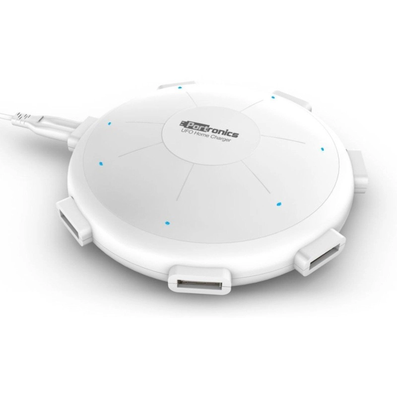 Portronics POR 343 UFO 6 Ports 8A Home Charging Station (White) Portronics POR 343 UFO 6 Ports 8A Home Charging Station (White)