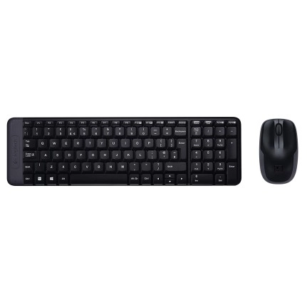 Logitech MK215 Wireless Keyboard and Mouse Combo for Windows, 2.4 GHz Wireless Black Logitech MK215 Wireless Keyboard and Mouse Combo for Windows, 2.4 GHz Wireless Black