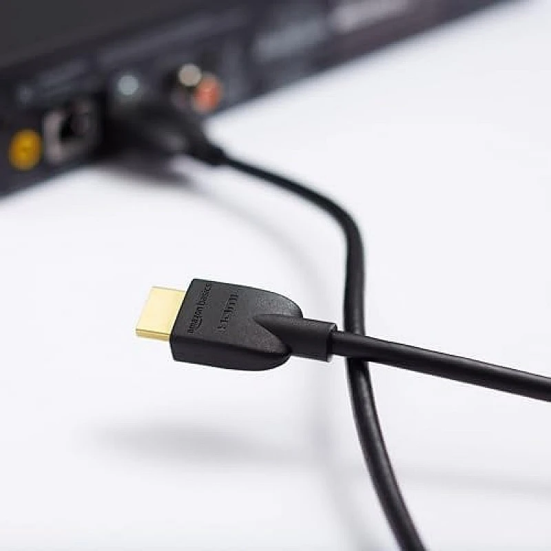 Amazon Basics High-Speed HDMI Cable For Television,18 Gbps, 4K/60Hz, 3Feet, Black Amazon Basics High-Speed HDMI Cable For Television,18 Gbps, 4K/60Hz, 3Feet, Black