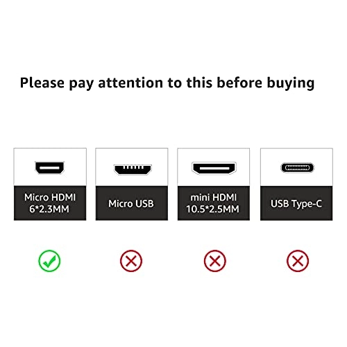 amazon basics 6 Foot Micro Hdmi-A To Hdmi-D (Not Micro-Usb) Cable , Black