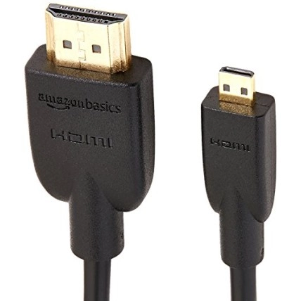 amazon basics 6 Foot Micro Hdmi-A To Hdmi-D (Not Micro-Usb) Cable , Black