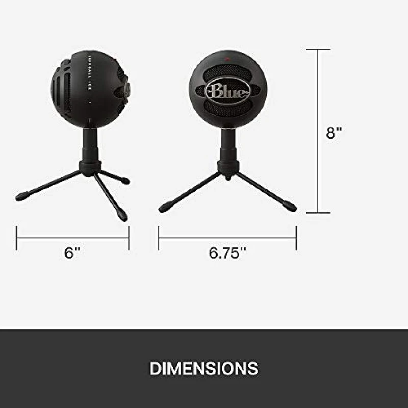 Blue Microphones Snowball iCE Plug n Play USB Microphone for Recording, Streaming, Podcasting, Gaming on PC and Mac black Blue Microphones Snowball iCE Plug n Play USB Microphone for Recording, Streaming, Podcasting, Gaming on PC and Mac black