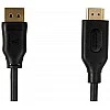 Amazon Basics Uni-Directional DisplayPort to HDMI Video Display Cable, 4K@30Hz - 3 Feet, Black Amazon Basics Uni-Directional DisplayPort to HDMI Video Display Cable, 4K@30Hz - 3 Feet, Black