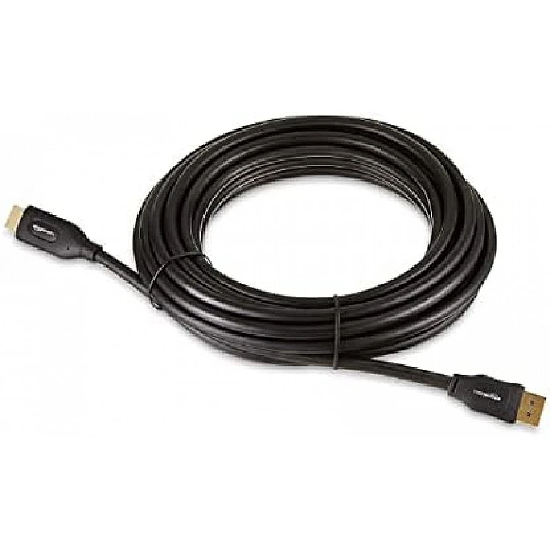 Amazon Basics DisplayPort to HDMI Display Cable, Uni-Directional, Gold-Plated Plugs, 25 Foot Amazon Basics DisplayPort to HDMI Display Cable, Uni-Directional, Gold-Plated Plugs, 25 Foot