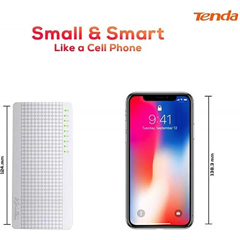 Tenda S108 8-Port Desktop Switch (White) Tenda S108 8-Port Desktop Switch (White)