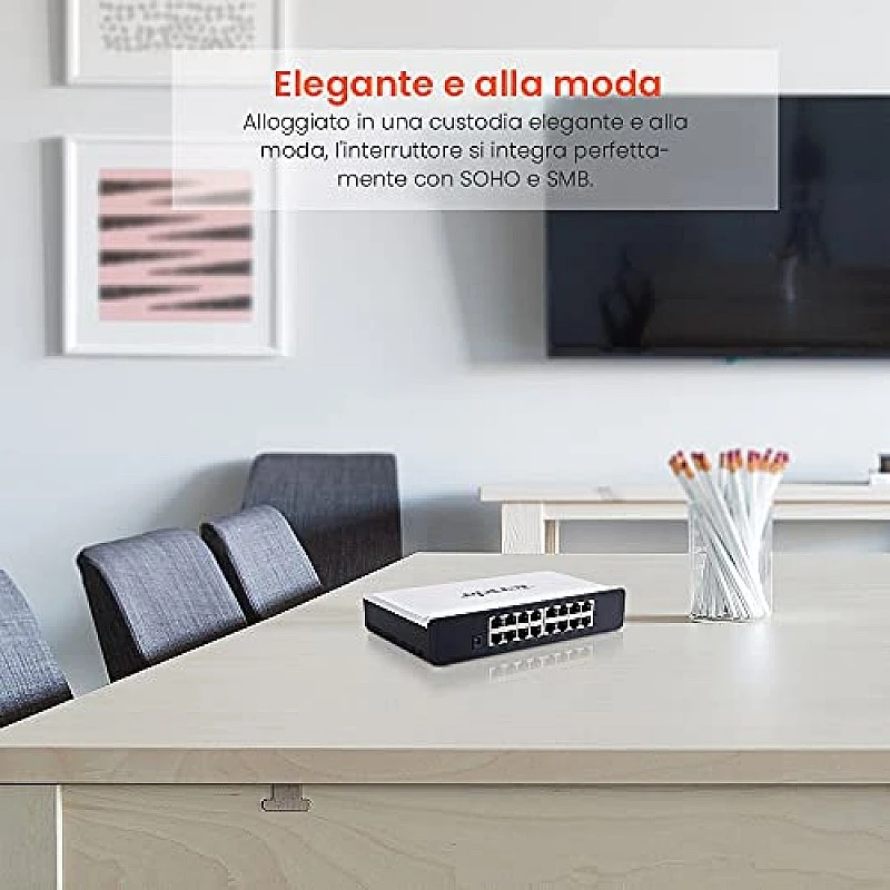 Tenda S108 8-Port Desktop Switch (White) Tenda S108 8-Port Desktop Switch (White)