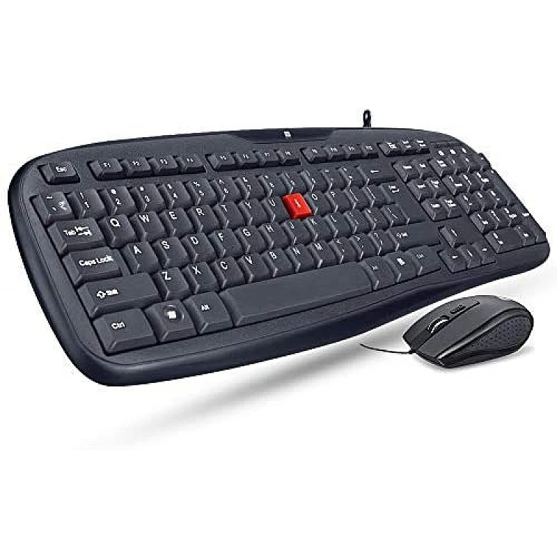 iBall Wintop Soft Key Keyboard and Mouse Combo with Water Resistant Design Black Keyboard- iBall Wintop Soft Key Keyboard and Mouse Combo with Water Resistant Design Black Keyboard-
