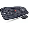 iBall Wintop Soft Key Keyboard and Mouse Combo with Water Resistant Design Black Keyboard- iBall Wintop Soft Key Keyboard and Mouse Combo with Water Resistant Design Black Keyboard-