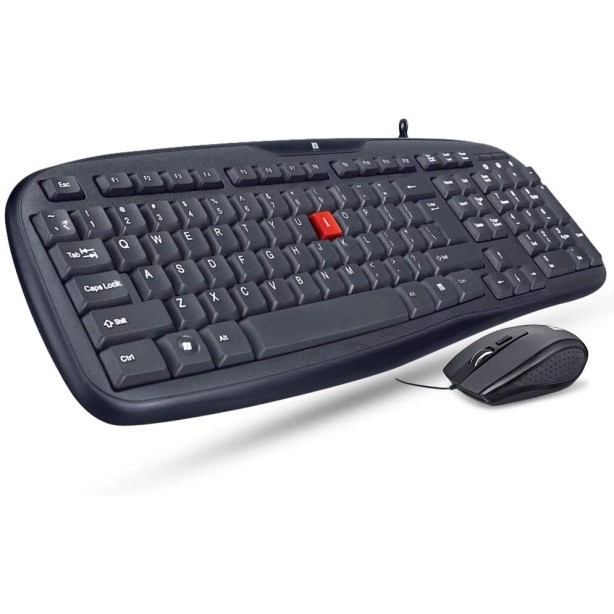 iBall Wintop Soft Key Keyboard and Mouse Combo with Water Resistant Design, Blackq iBall Wintop Soft Key Keyboard and Mouse Combo with Water Resistant Design, Blackq