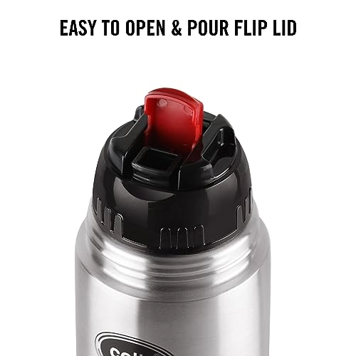 Cello Flipstyle Thermosteel Water Bottle, 1000ml Cello Flipstyle Thermosteel Water Bottle, 1000ml