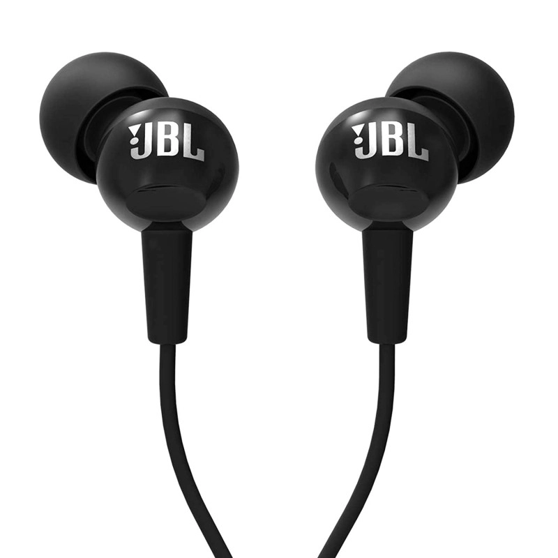 JBL C100SI by Harman In-Ear Deep Bass Headphones with Mic (Black) JBL C100SI by Harman In-Ear Deep Bass Headphones with Mic (Black)