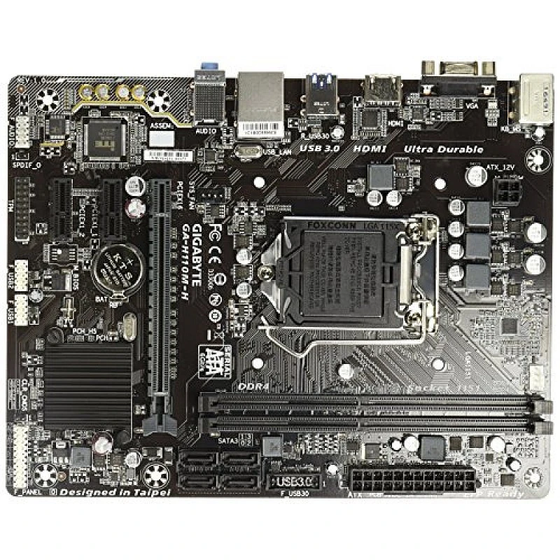 Gigabyte GA-H110M-H M-ATX Motherboard with Realtek GbE LAN, 6th and 7th Gen Intel Processor Support Gigabyte GA-H110M-H M-ATX Motherboard with Realtek GbE LAN, 6th and 7th Gen Intel Processor Support