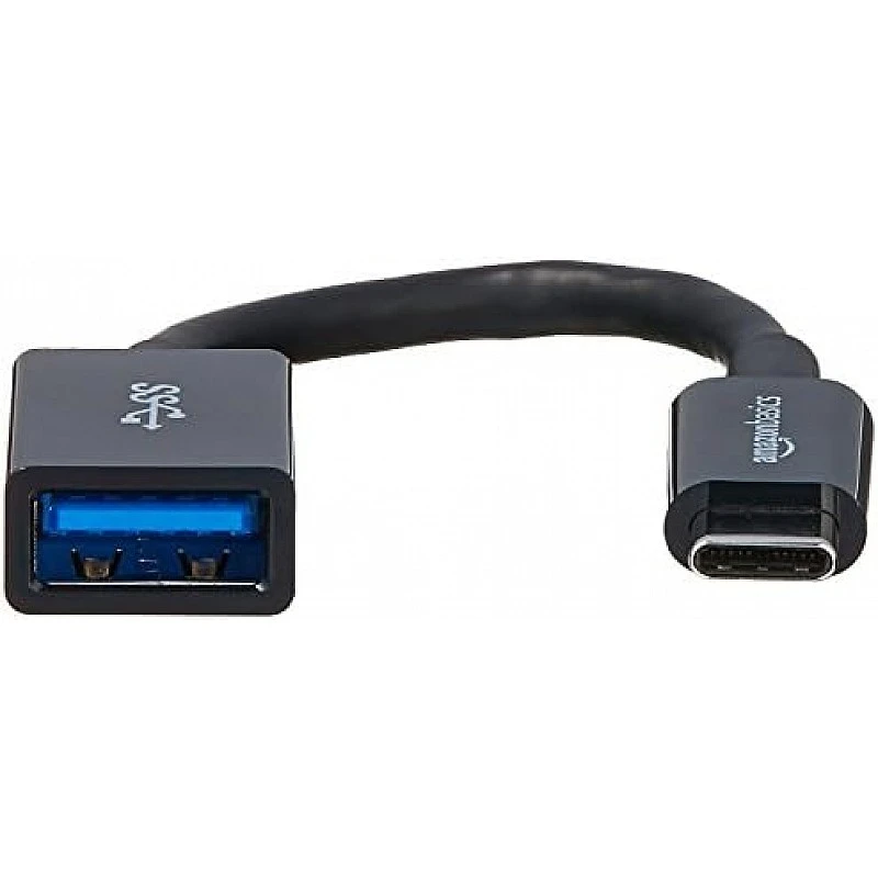 Amazon Basics USB-C to USB-A 3.1 Gen1 Female Adapter Cable Converter, 5Gbps High-Speed, USB-IF Certified, for Laptops, Tablets,Black Amazon Basics USB-C to USB-A 3.1 Gen1 Female Adapter Cable Converter, 5Gbps High-Speed, USB-IF Certified, for Laptops, Tablets,Black