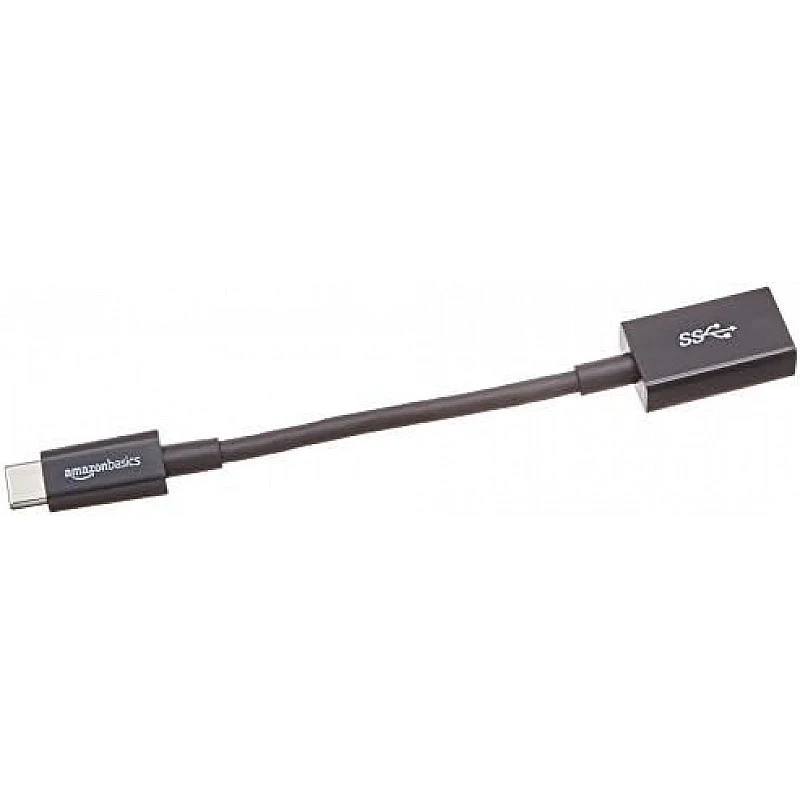 Amazon Basics USB-C to USB-A 3.1 Gen1 Female Adapter Cable Converter, 5Gbps High-Speed, USB-IF Certified, for Laptops, Tablets,Black Amazon Basics USB-C to USB-A 3.1 Gen1 Female Adapter Cable Converter, 5Gbps High-Speed, USB-IF Certified, for Laptops, Tablets,Black