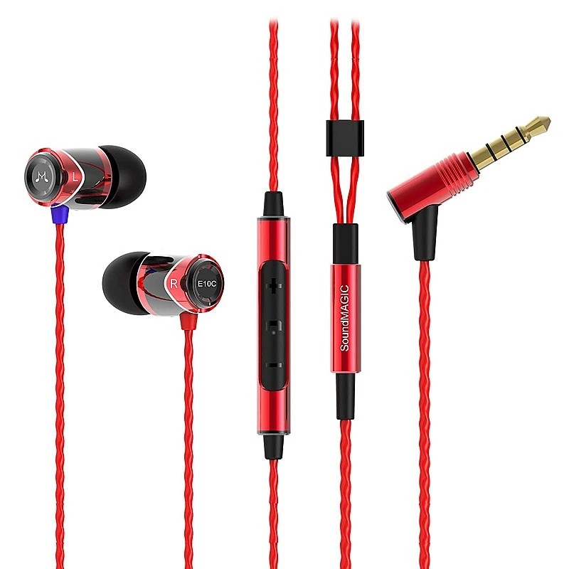 Soundmagic E10C in-Ear Wired Headphones with Mic (Red) Soundmagic E10C in-Ear Wired Headphones with Mic (Red)