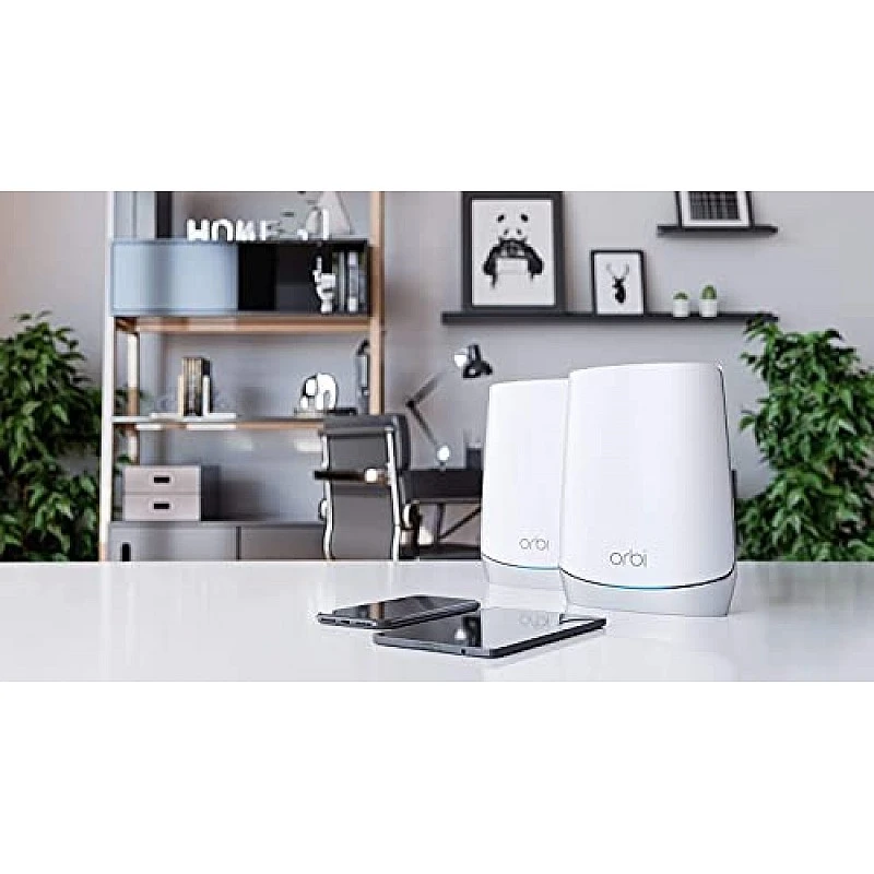 Netgear Orbi High Performance AC3000 Tri-Band Whole Home Mesh WiFi System with 3Gbps Speed (RBK50, 1 Router & 1 Satellite Covers Upto 5000 sqft) Netgear Orbi High Performance AC3000 Tri-Band Whole Home Mesh WiFi System with 3Gbps Speed (RBK50, 1 Router & 1 Satellite Covers Upto 5000 sqft)