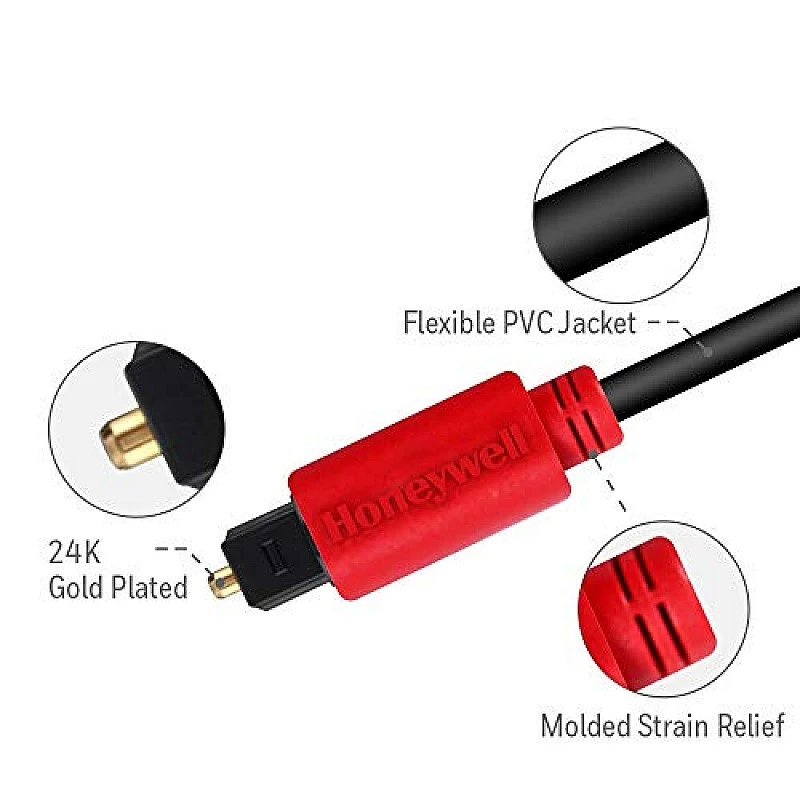 Honeywell Digital Optical TosLink Cable- 2Meters Honeywell Digital Optical TosLink Cable- 2Meters