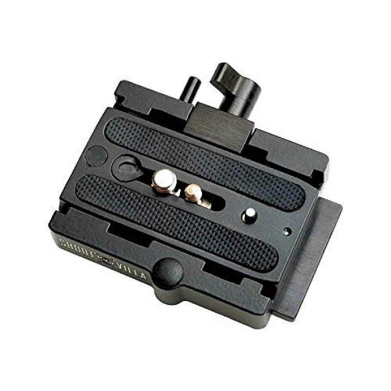 Shootvilla Quick Release Base Plate Aluminium for Tripod and DSLR Video Camera Stabilizer Slider,Black Shootvilla Quick Release Base Plate Aluminium for Tripod and DSLR Video Camera Stabilizer Slider,Black