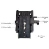 Shootvilla Quick Release Base Plate Aluminium for Tripod and DSLR Video Camera Stabilizer Slider,Black Shootvilla Quick Release Base Plate Aluminium for Tripod and DSLR Video Camera Stabilizer Slider,Black