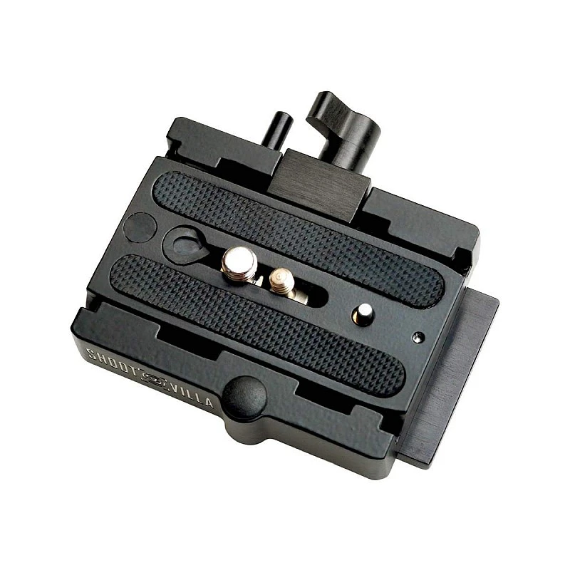 Shootvilla Quick Release Base Plate Aluminium for Tripod and DSLR Video Camera Stabilizer Slider,Black Shootvilla Quick Release Base Plate Aluminium for Tripod and DSLR Video Camera Stabilizer Slider,Black