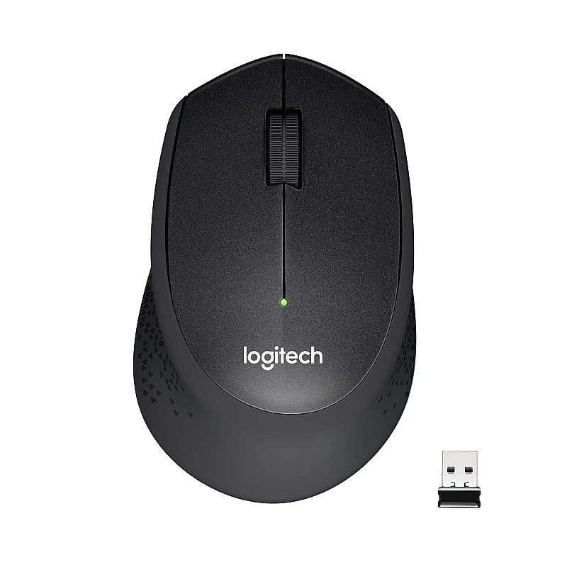 Logitech M331 Silent Plus Wireless Mouse, 2.4GHz with USB Nano Receiver (Black) Logitech M331 Silent Plus Wireless Mouse, 2.4GHz with USB Nano Receiver (Black)