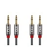 C&E CNE47203 15 FT(4.5 M) 3.5mm Aux Male to Male Extension Cable Grey C&E CNE47203 15 FT(4.5 M) 3.5mm Aux Male to Male Extension Cable Grey