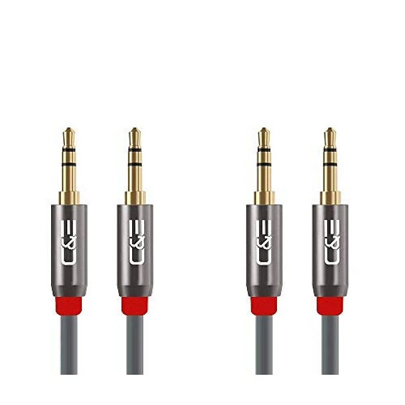 C&E CNE47203 15 FT(4.5 M) 3.5mm Aux Male to Male Extension Cable Grey C&E CNE47203 15 FT(4.5 M) 3.5mm Aux Male to Male Extension Cable Grey